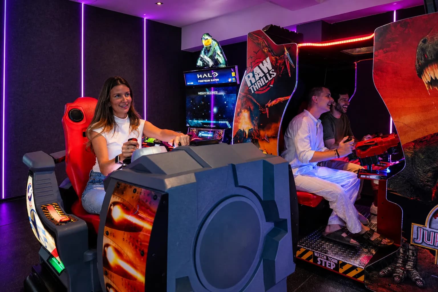 Entertainment space at Trobbu Secret Cave teens arcade