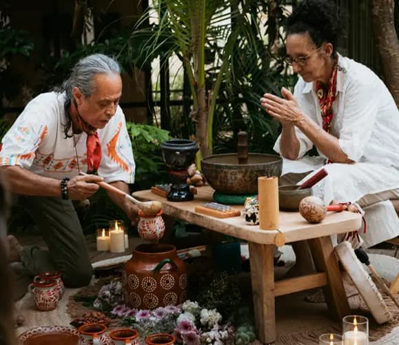 TROBBU Mayan cacao circle ceremonial ritual experience